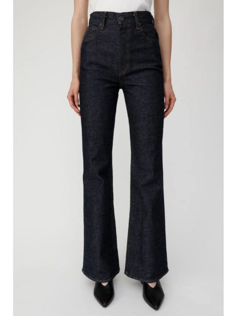 moussy mvsフレアデニム　26 【丈長め】