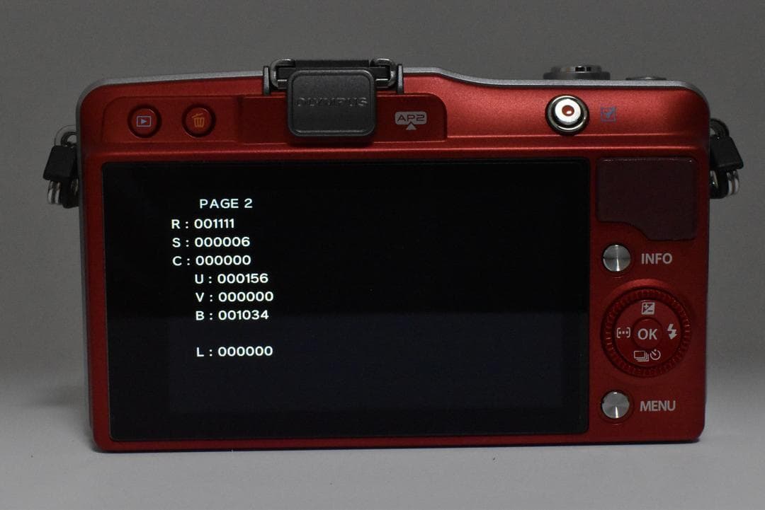 オリンパス OLYMPUS PEN E-PM2 レッド ボディ