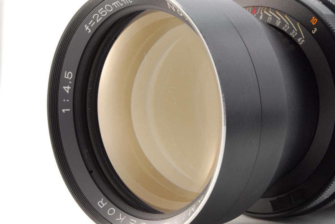 【レンズフード＆ケース付】マミヤ Mamiya Sekor 250mm F4.5