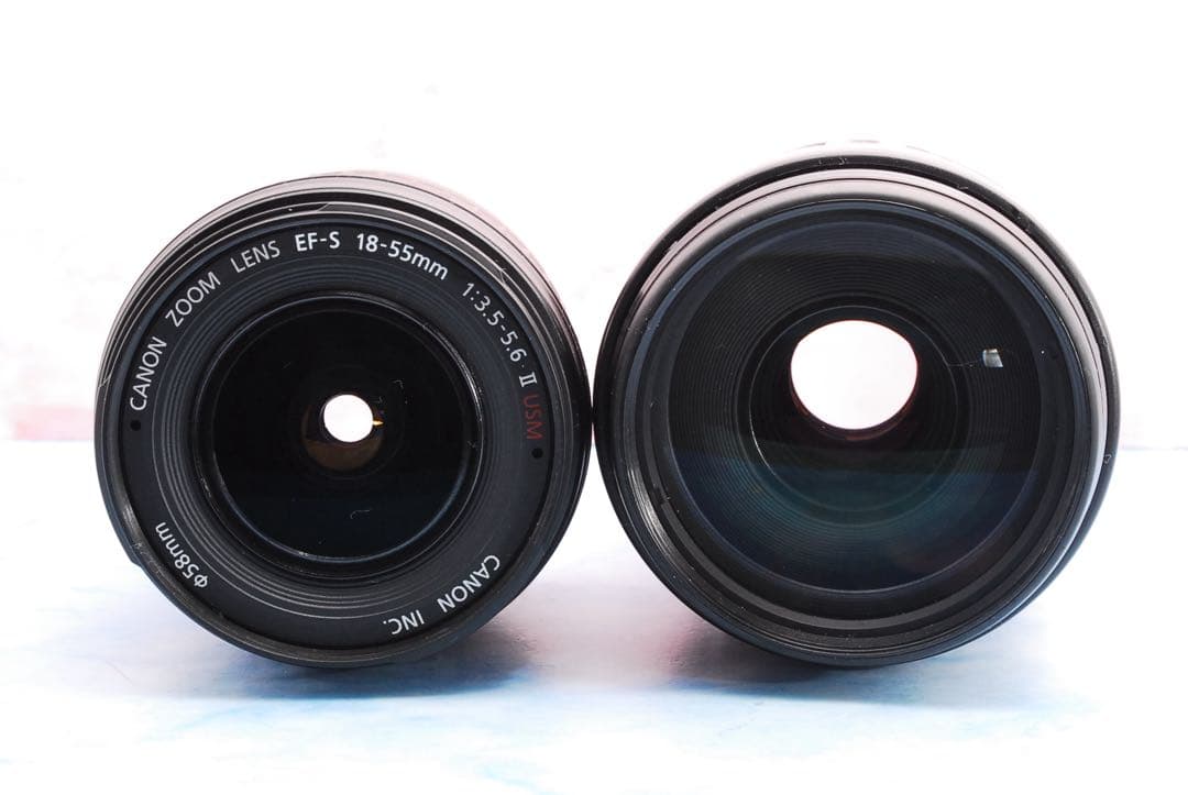 キャノン Kiss X7★Wレンズ★初心者セット★一眼レフカメラ★S数少