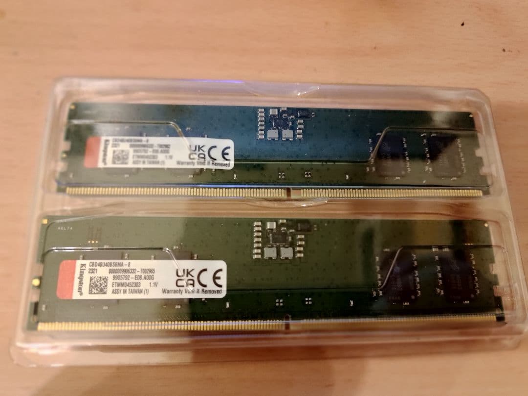 DDR5-4800(8GBx2) デスクトップ用メモリ