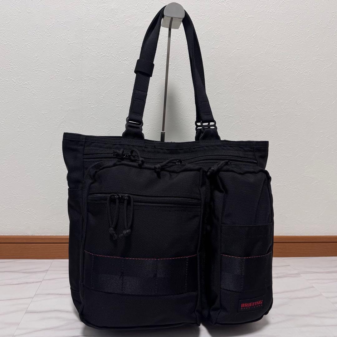 美品BRIEFING BS TOTE TALL BLACK トートバッグ USA