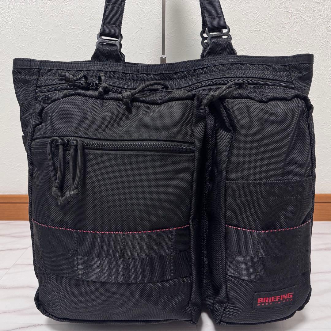 美品BRIEFING BS TOTE TALL BLACK トートバッグ USA