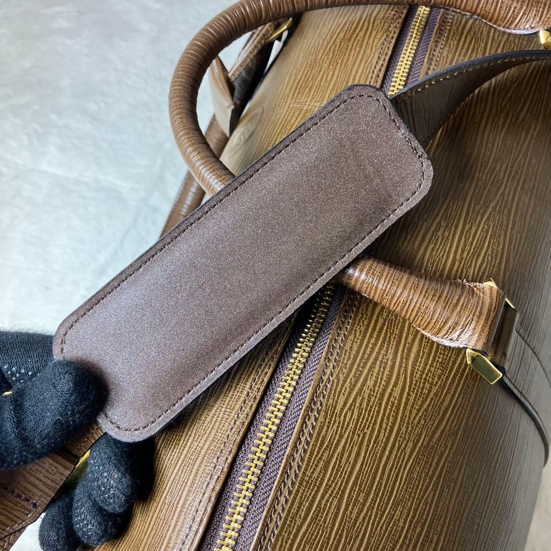 VERSACE✨サンバースト オールレザー 本革 2way ボストンバッグ