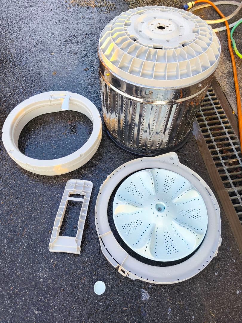 関東限 条件で無料配 ピンク洗濯機 18年 ピンク 洗濯機 分解清掃済 家電