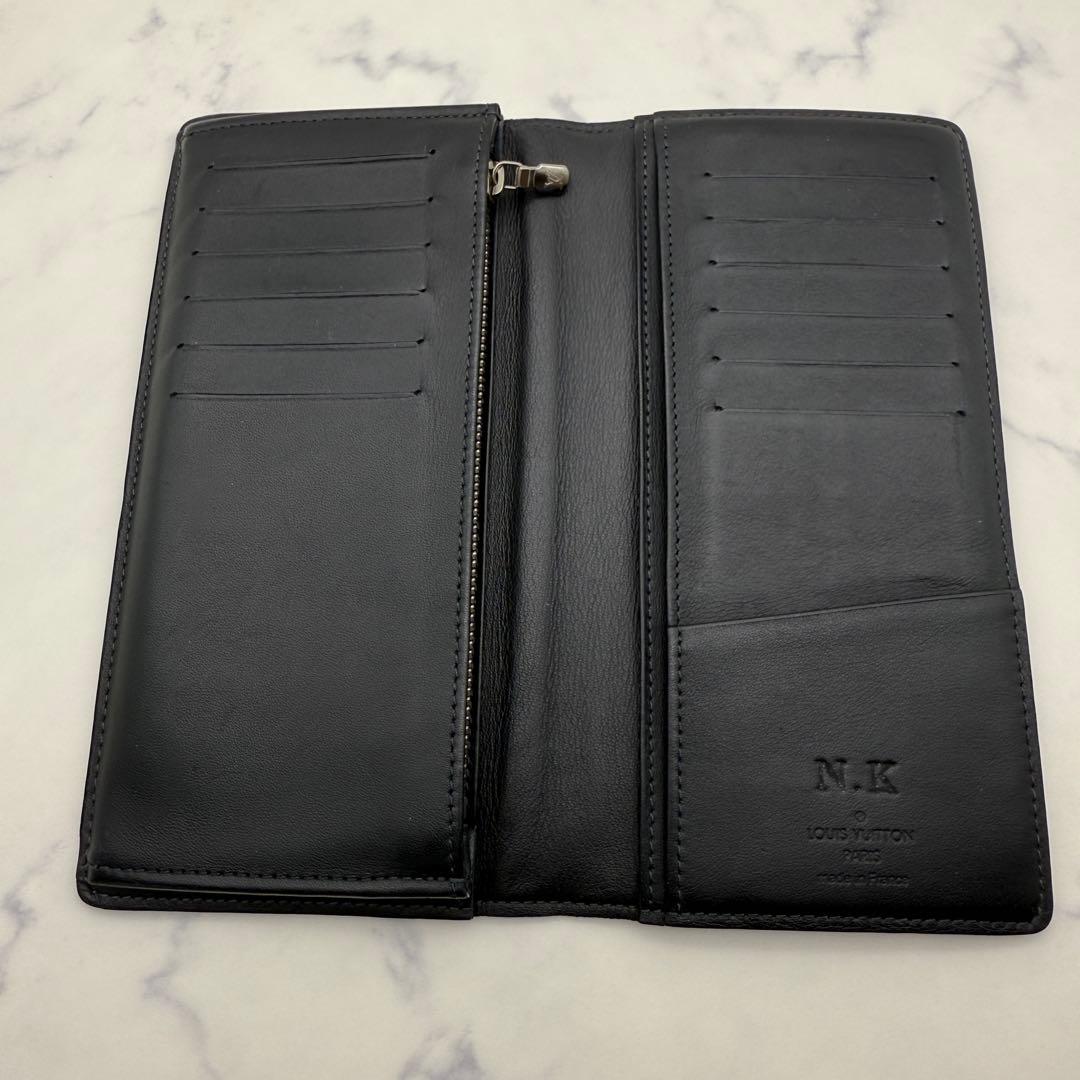 【ルイ ヴィトン】ダミエ ポルトフォイユ ブラザ 二つ折財布 長財布