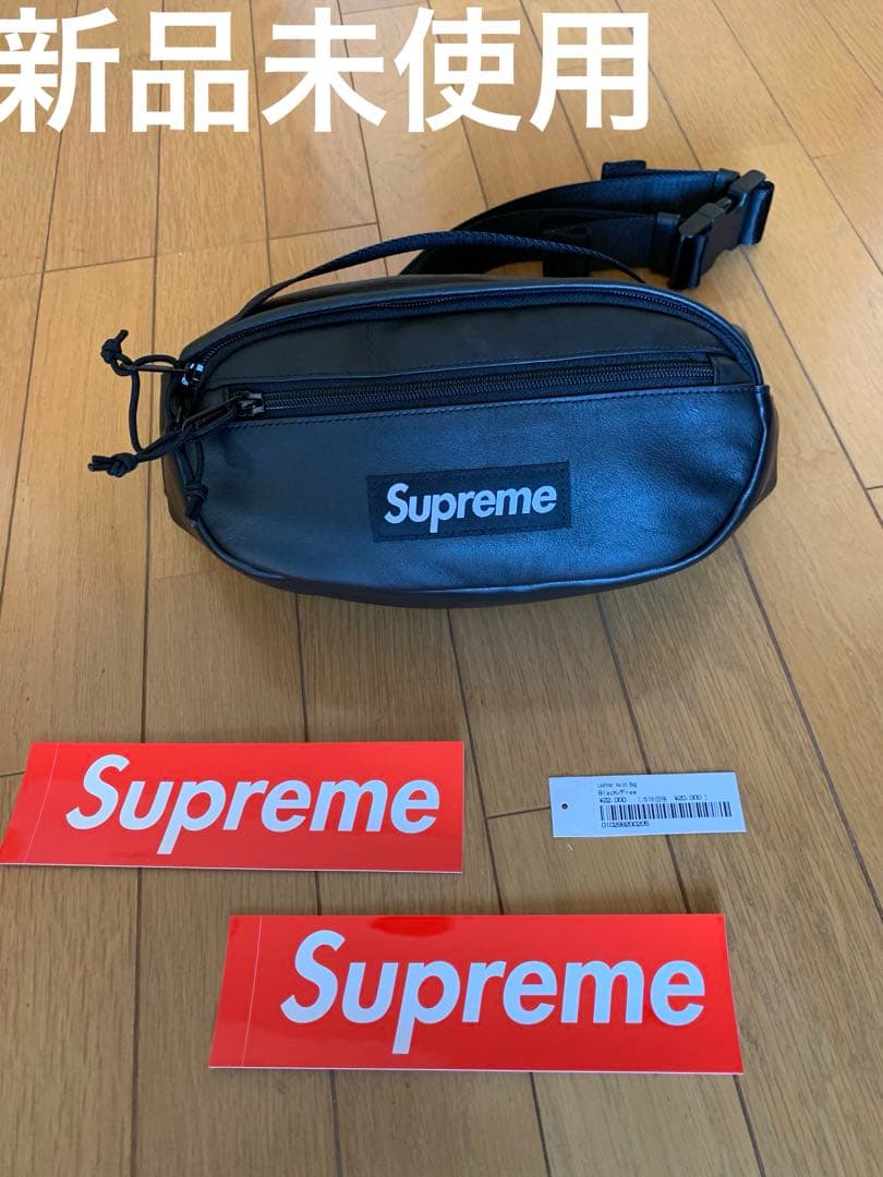 バッグ Supreme Leather Waist Bag \
