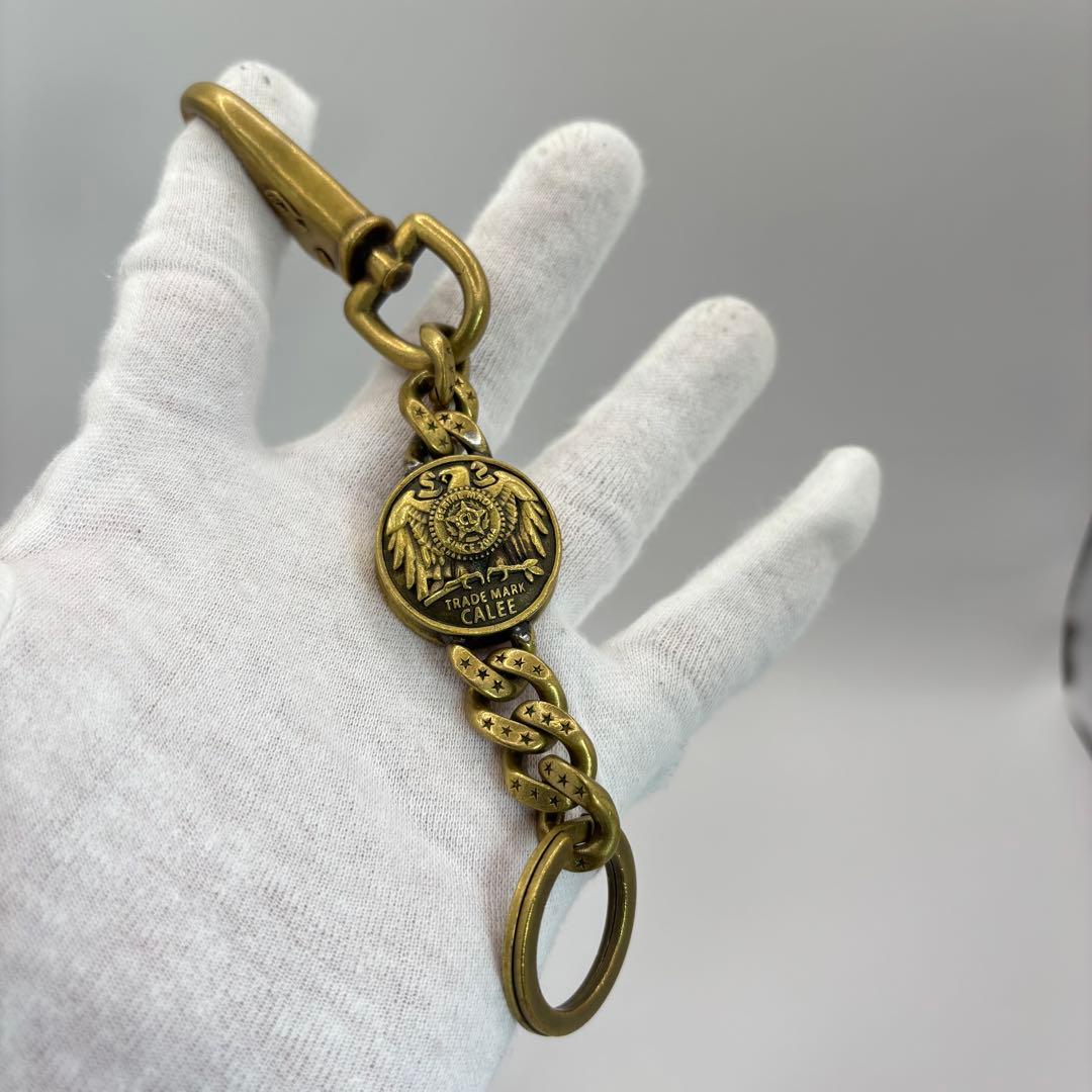 CALEE キーリング　concho key ring brass ゴールド