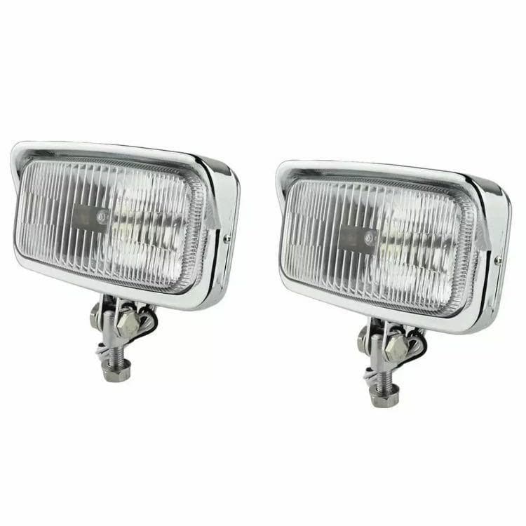 汎用 スクエア ヘッドライト 2個セット ビンテージ チョッパー ハーレ管理Z2