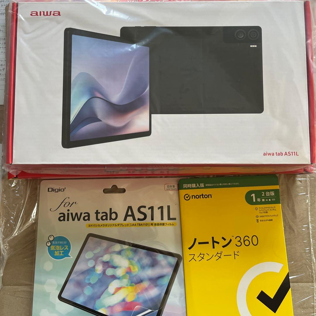 あ*ん様 aiwa tab AS11L 本体 + Norton 360