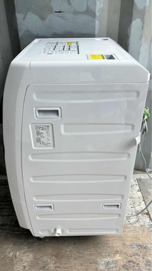 シャープ ES-S7F-WLドラム式洗濯機21年乾燥7/3kg-0012