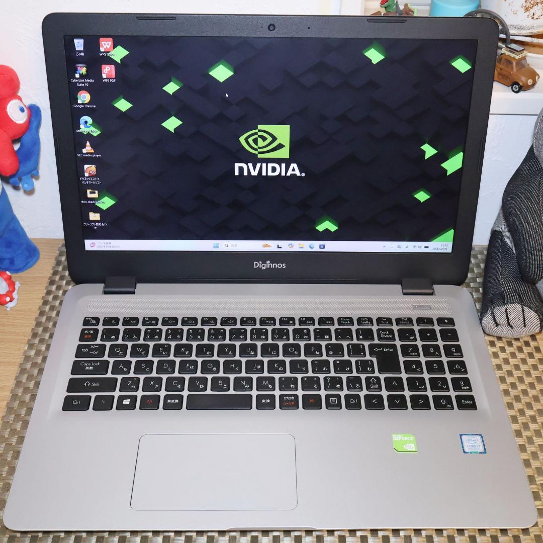 Win11公式対応8世代Corei7/SSD/メ8G/グラボ搭載/FHD/無線