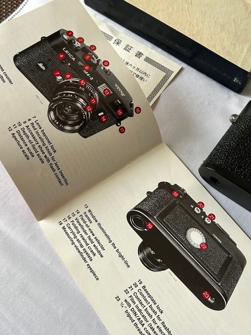 チャップマン様ご予約品　LEICA M4-2 ボディ元箱　取り扱い説明書一式付き