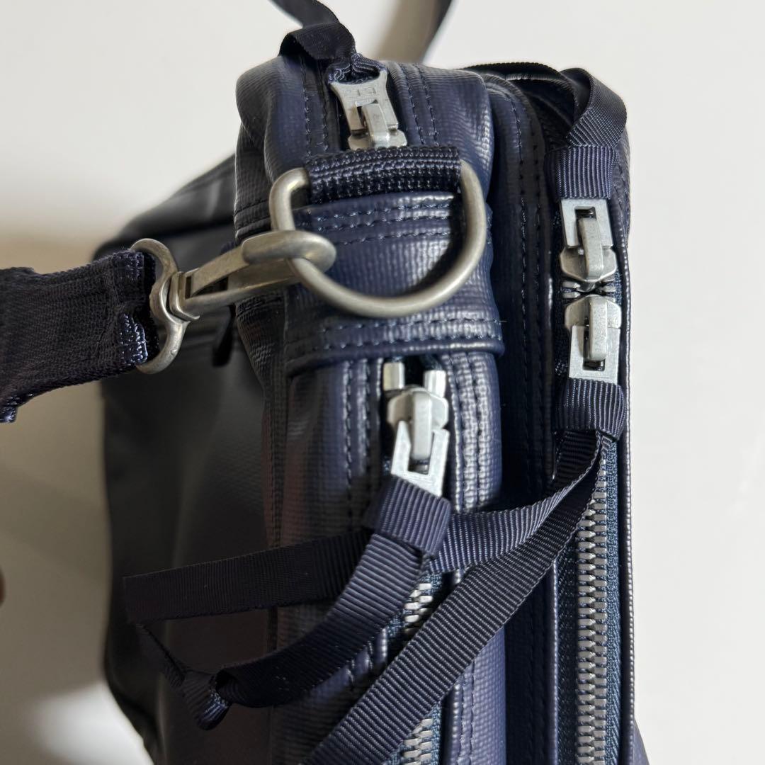 【フォロー割済み】美品 吉田カバン ラゲッジラベル 青バッテン ショルダーバッグ