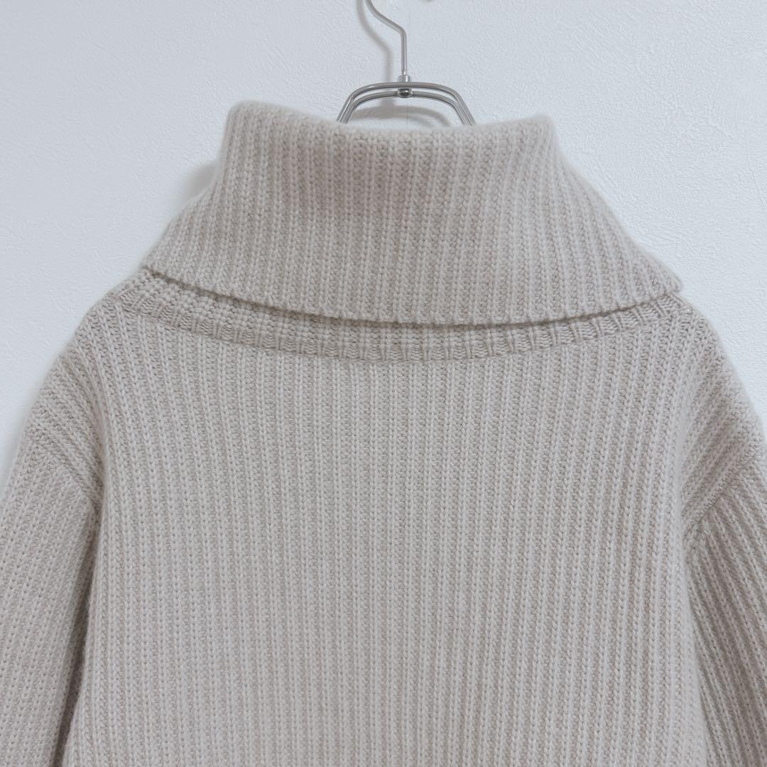 フォクシー　ニット　セーター　カシミヤ100　タートルネック　ゆったり　Ｍ