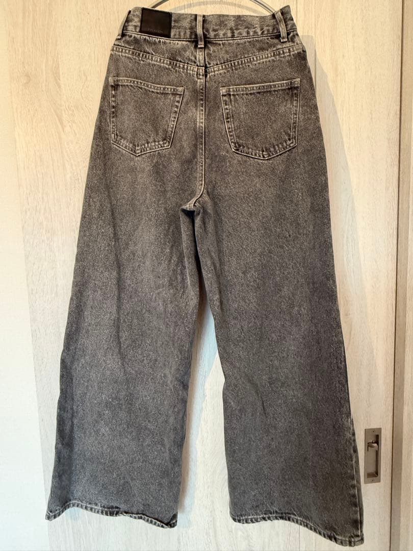 パンツ JOSE MOON/ LOOSE FIT WIDEDENIM black 34