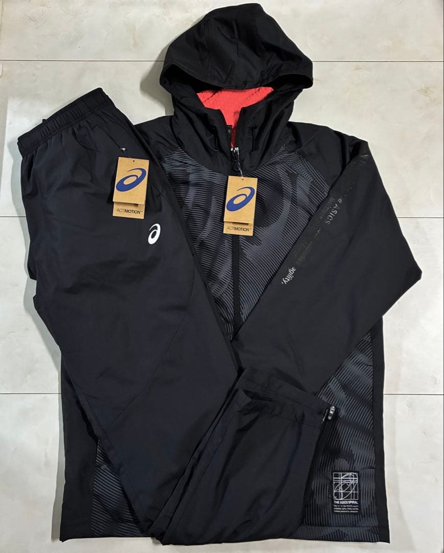 と*し様 【新品】ASICS/裏トリコットグラフィック ウインドブレーカーフーデ