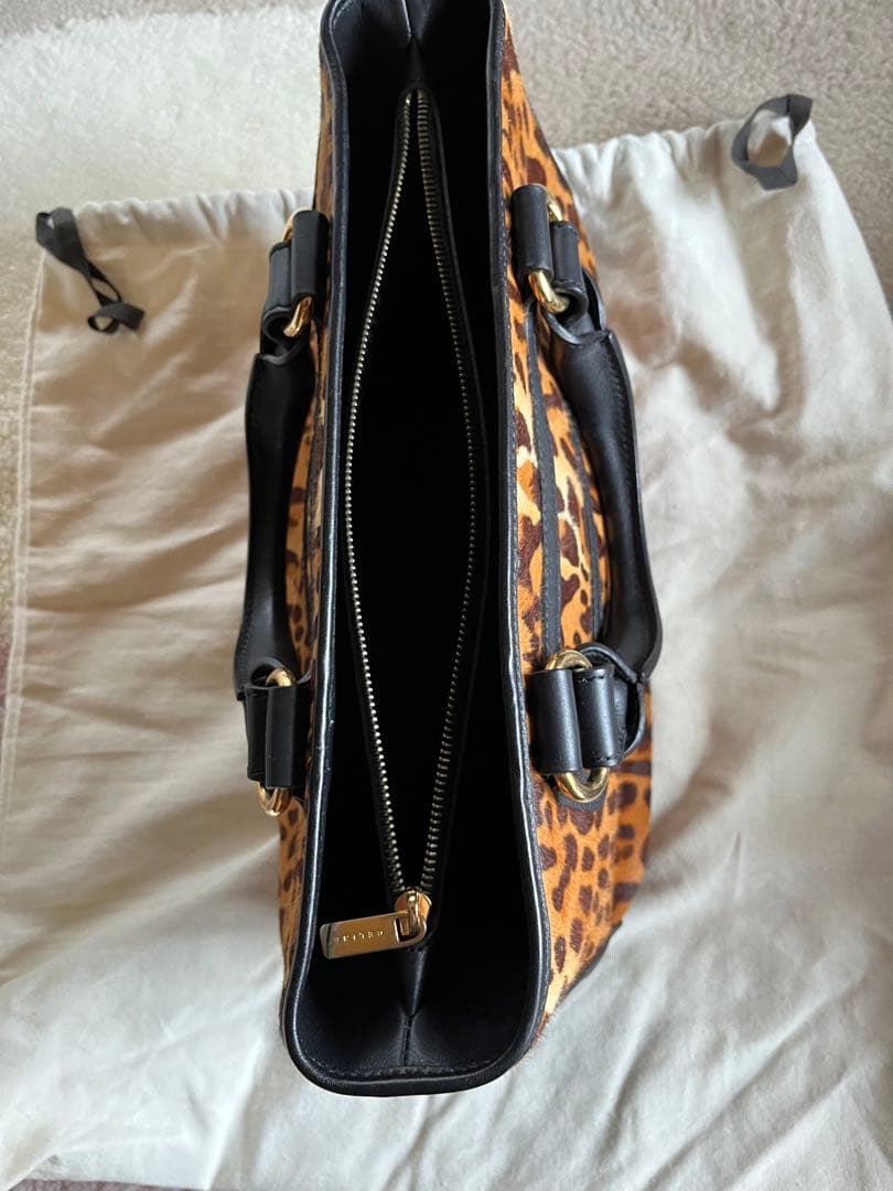 セリーヌCELINE レア希少　ハラコ✖️レザー　トートバッグ ブギー