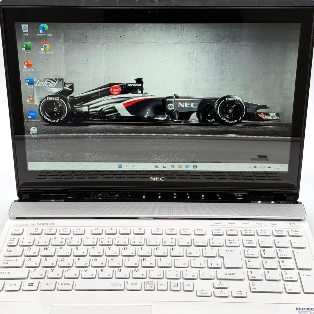 美品 NEC ノートPC i7 新品SSD Blu-ray Office2024