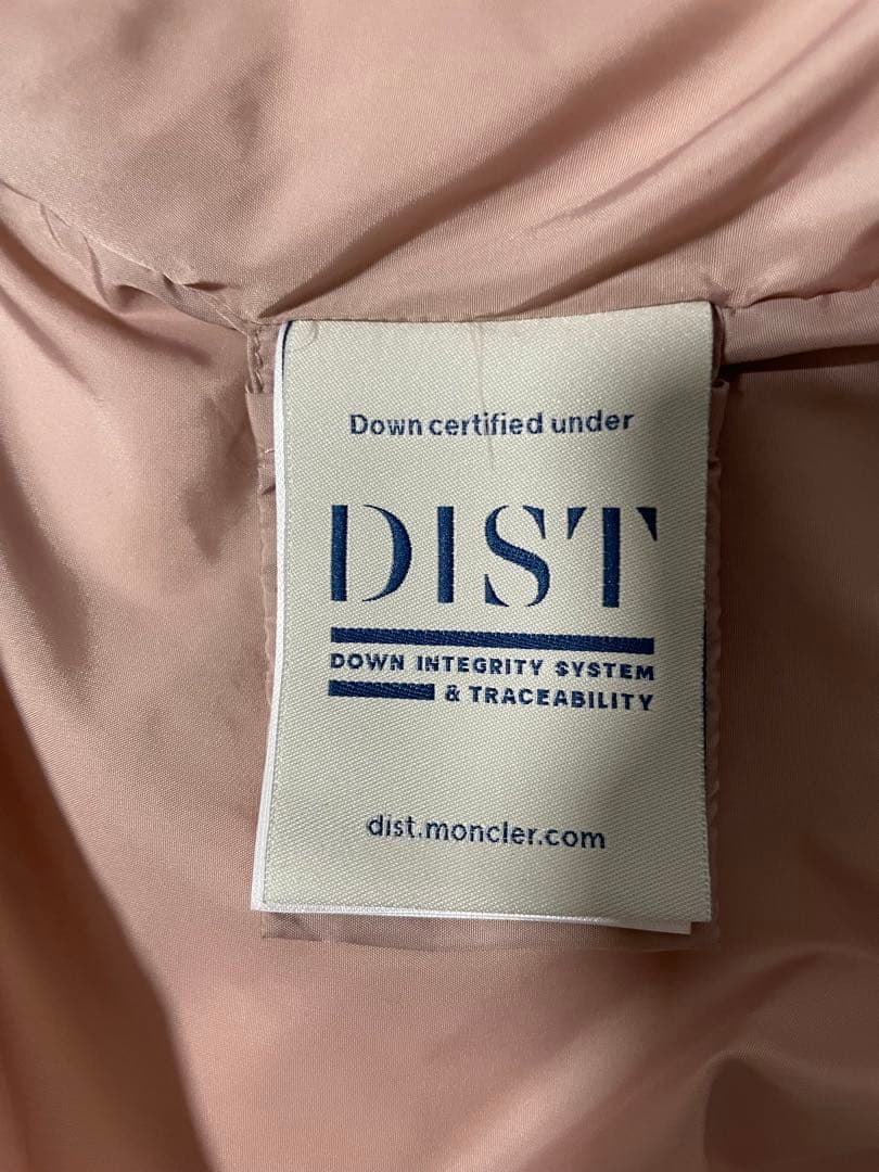 【美品】モンクレール CLION ダウン リアルファー ピンク タグ有り
