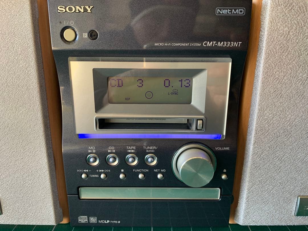 SONY ミニコンポ　CMT-M333NT CD・MD・カセットデッキ