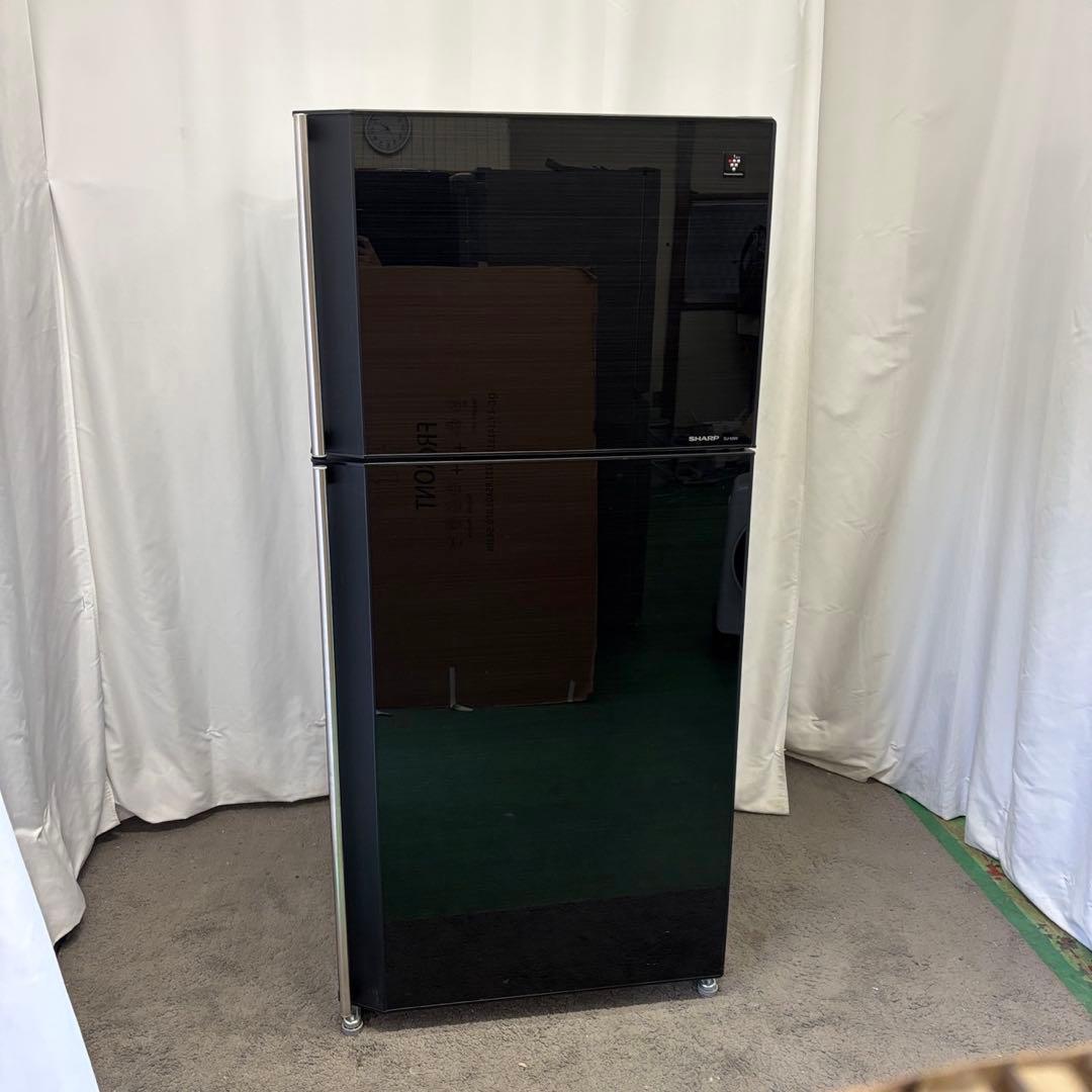 ★71　冷蔵庫　SHARP　大型　黒　右開き　500-600ℓ　安い　設置無料