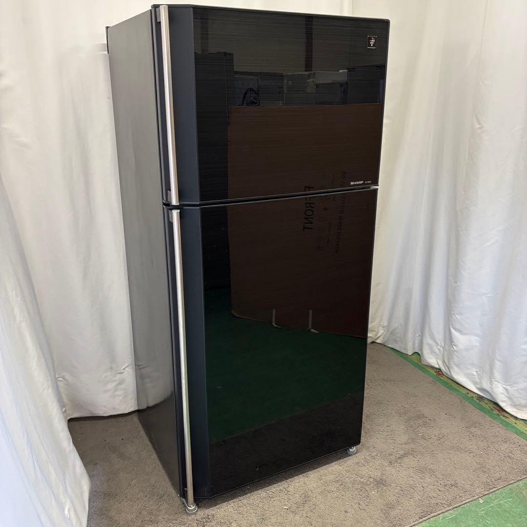 ★71　冷蔵庫　SHARP　大型　黒　右開き　500-600ℓ　安い　設置無料