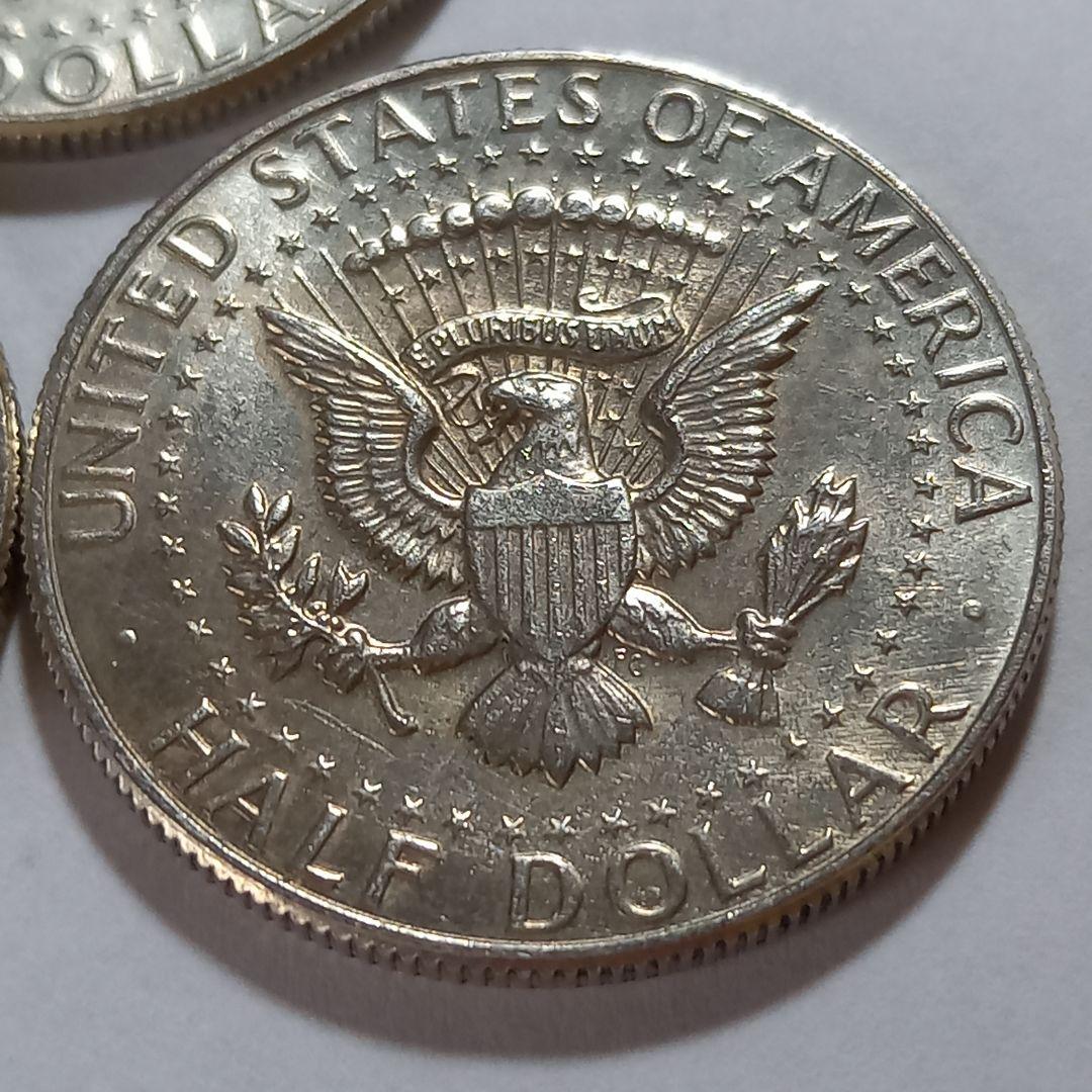 銀貨 1967年 ケネディハーフダラー 5枚set 量目51.62g