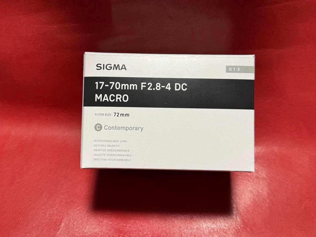 レンズ(ズーム) SIGMA 17-70mm F2.8-4 DC HSM MACRO Canon