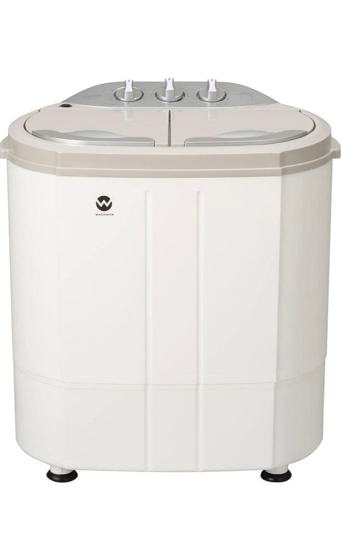 汚れ物に最適WASHMAN TOM-05 W 二槽式洗濯機 本体