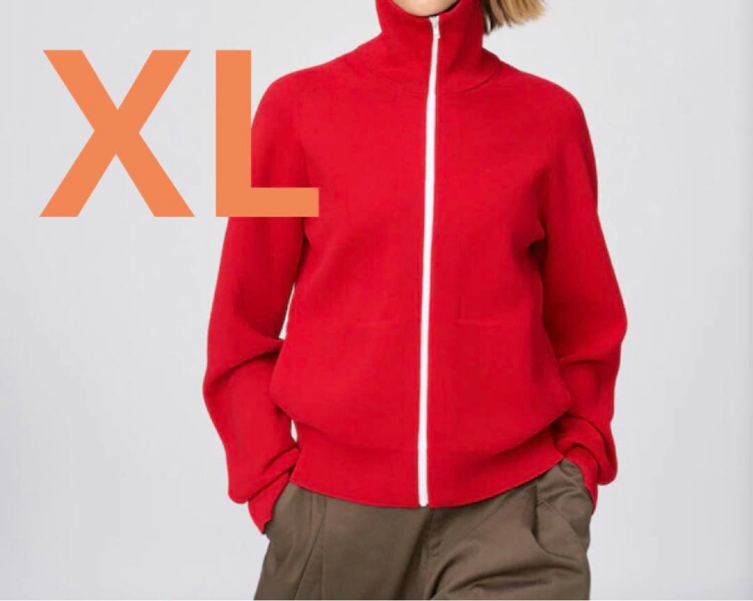 ユニクロC　ミラノリブフルジップカーディガン XL