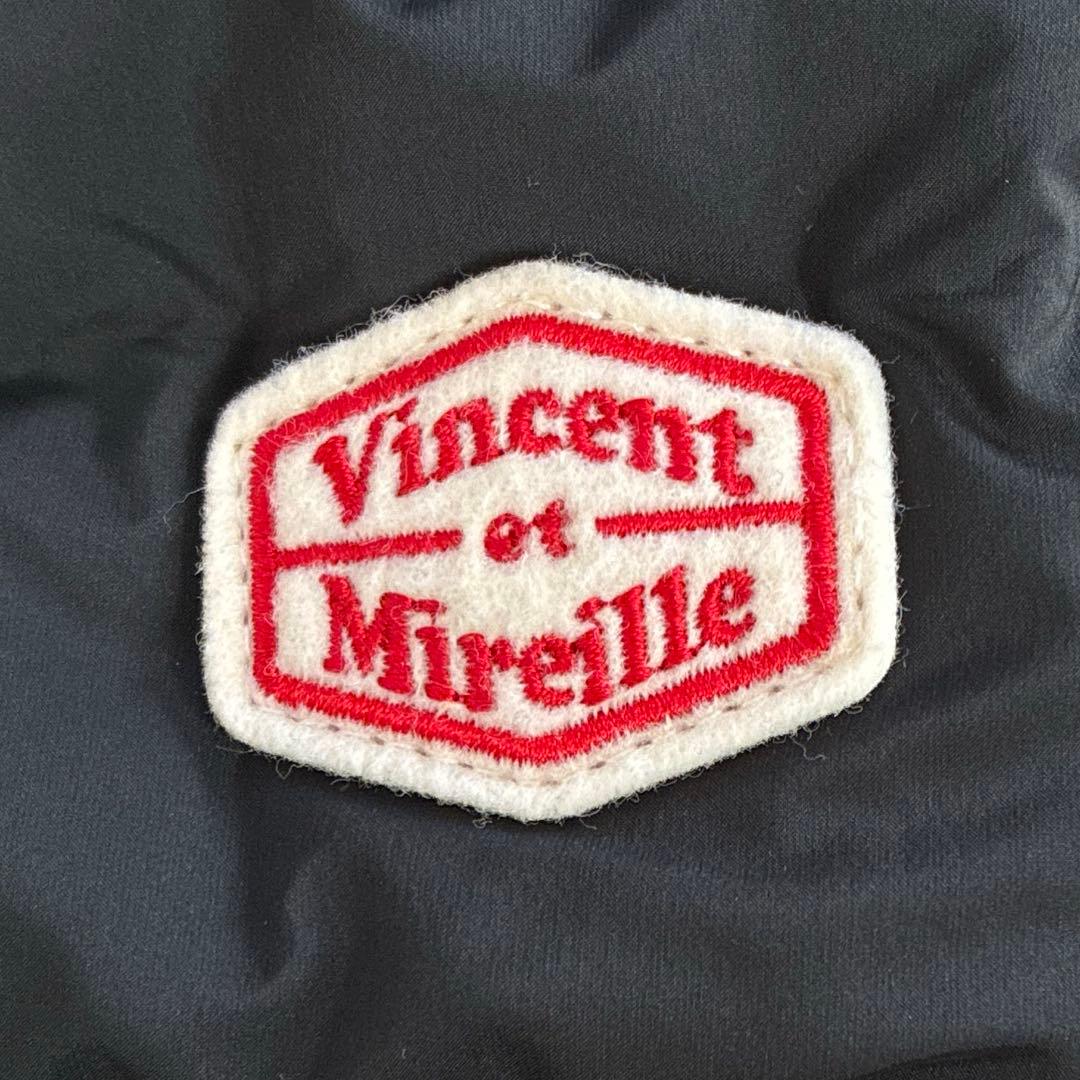 美品 バンソンエミレイユ ステッチレスダウンカーディガン 黒 ダウンジャケット