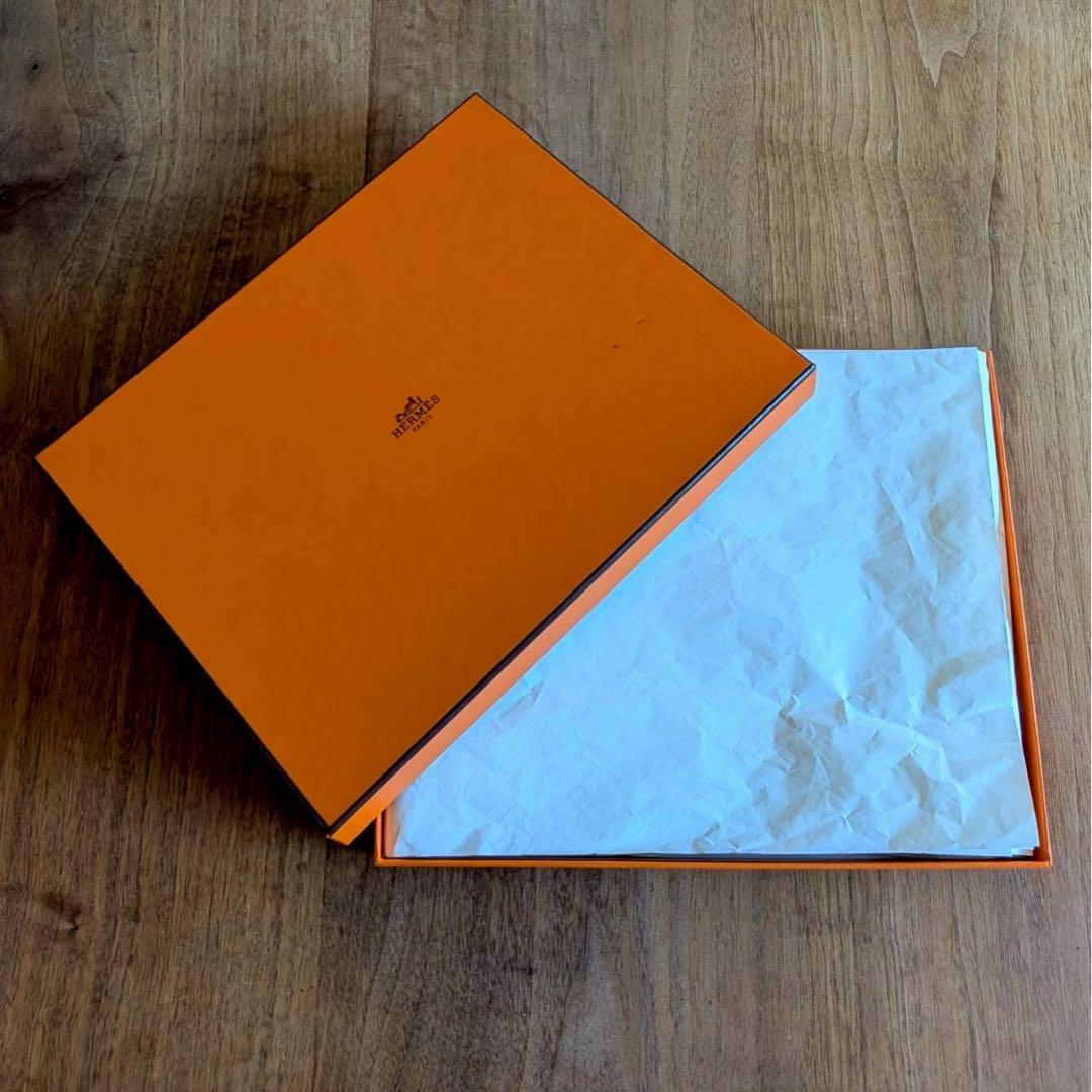 新品 タグ付き エルメス カシミヤ 1マフラーブルー ネイビー イギリス製