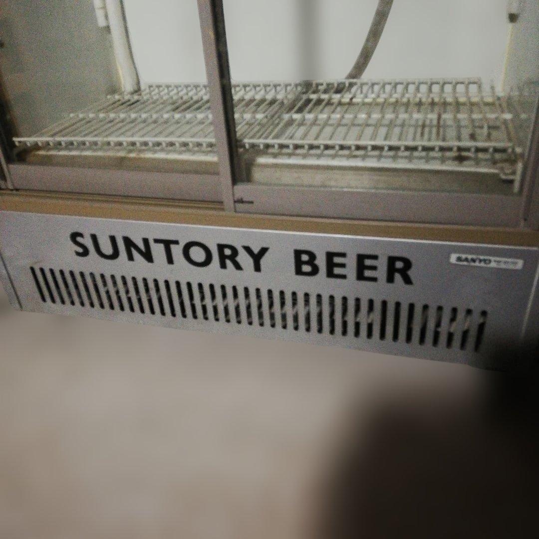 値下げ！業務用 SUNTORY BEER 冷蔵庫 ショーケース 2扉 約80cm