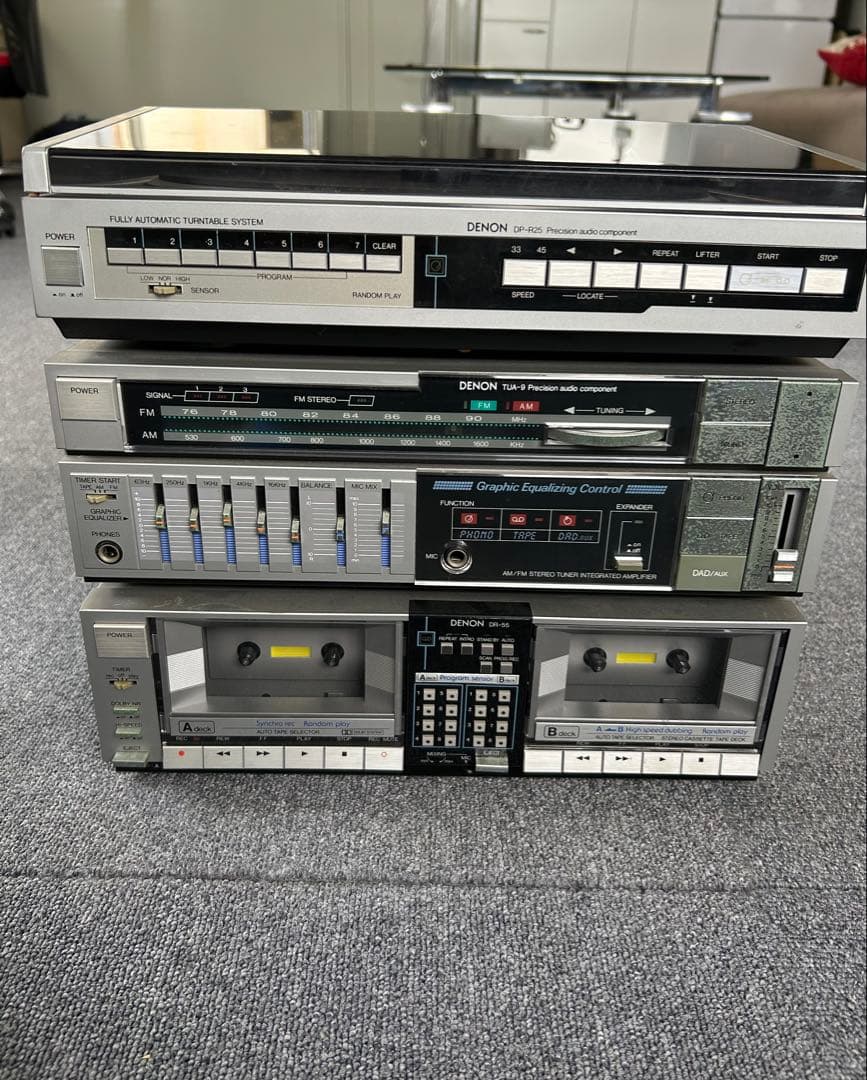 DENON DP-R25、TUA-9、DR-55 3台セット