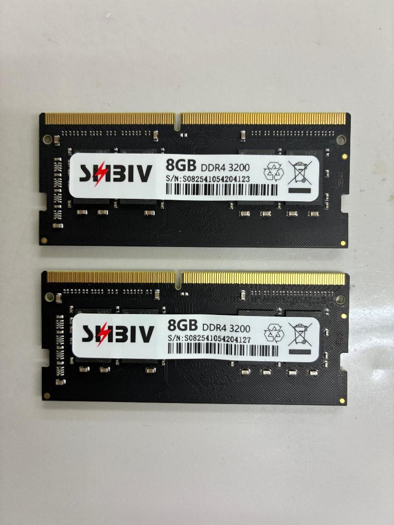 16GB 8GB×2枚セット DDR4 3200MHz メモリモジュール