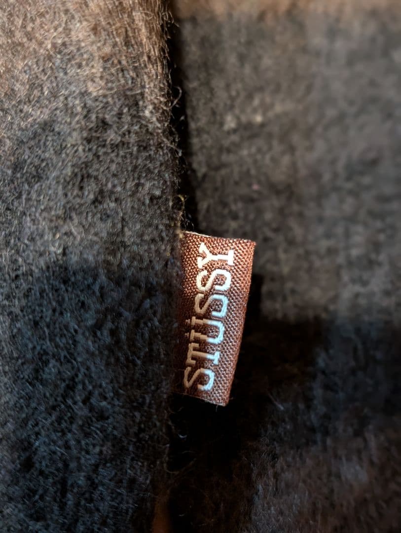 STUSSY AUTHENTIC 00s初期 ウールニット　フルジップ M