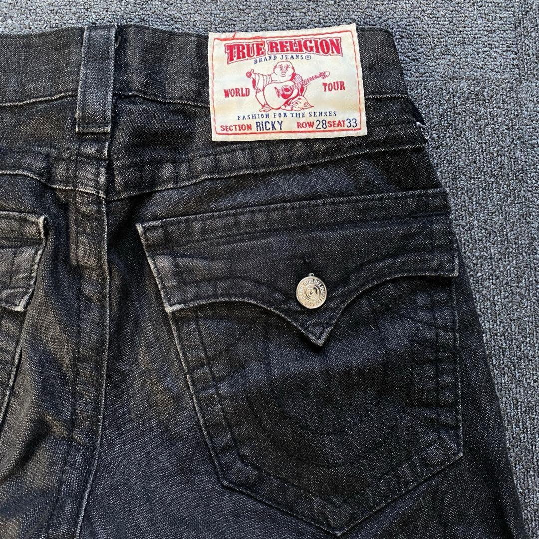 専用ページTrue Religion Ricky ブラックデニム 28x33