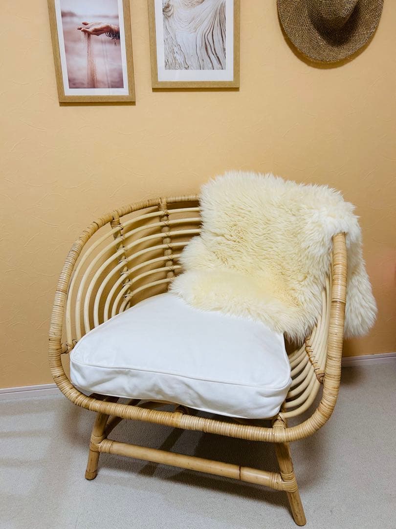 IKEA ブスクボー　パーソナルチェア　ラタンチェア