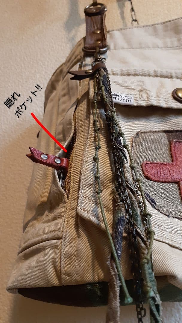 ミリタリーリメイク ★★★JUNK VINTAGE 肩掛けトート&ミニショルダー