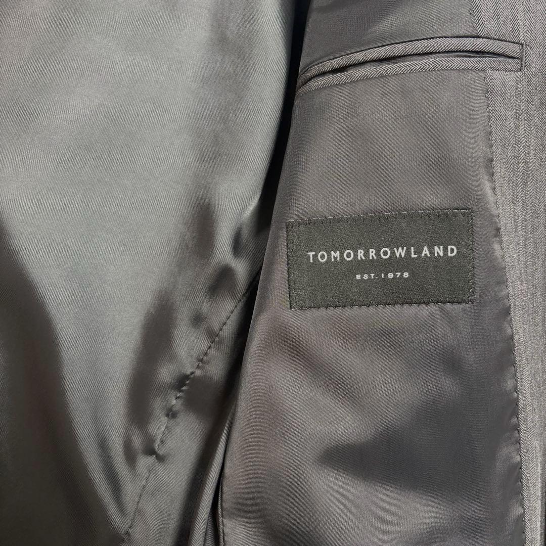 【新品タグ付】TOMORROWLAND シングルブレステッド2Bジャケット 48