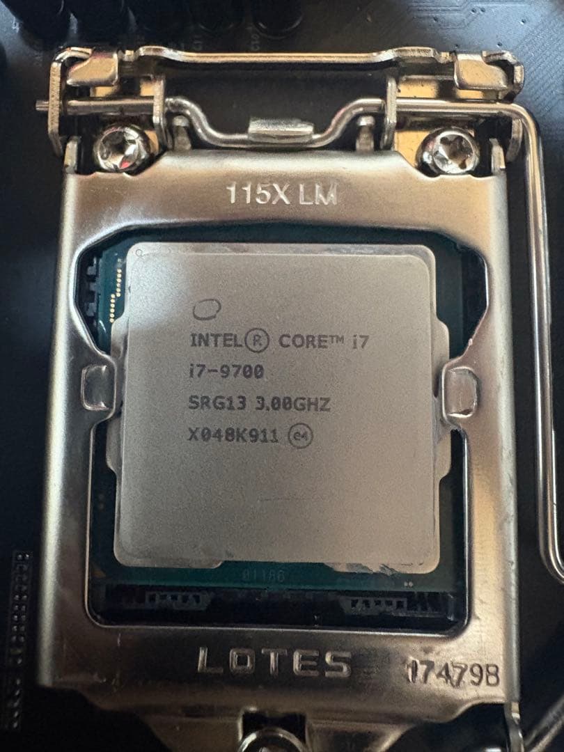 CPU Intel Core i7-9700 CPU 3.08GHz