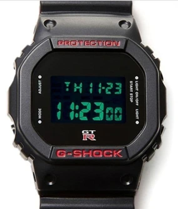 G-SHOCK 日産 GT-R デジタル腕時計 ブラック/レッド