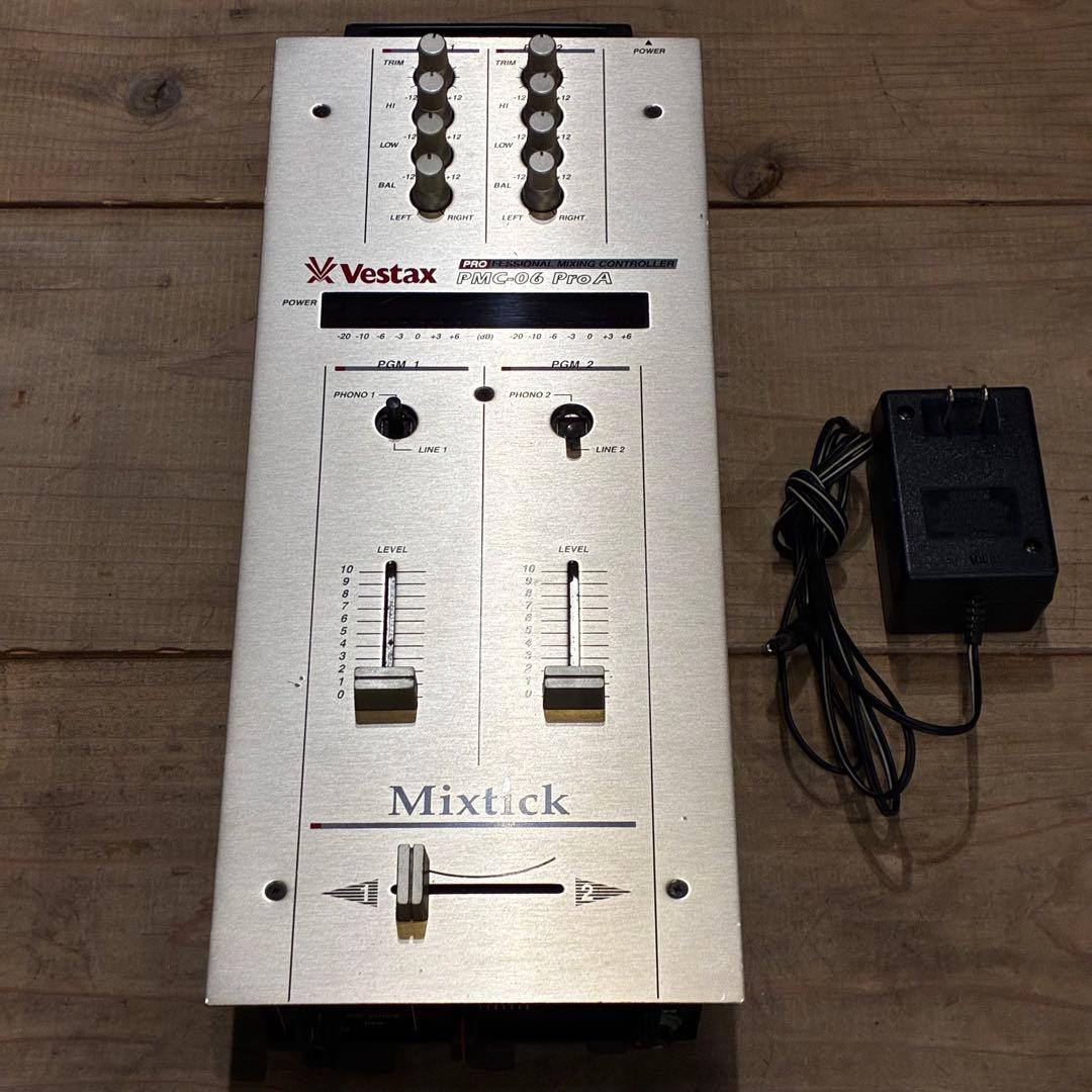 【即決可】Vestax PMC-06 Pro A DJミキサー 純正アダプタ付