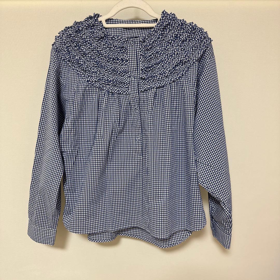 ロージーモンスター　ギンガムチェックブラウス