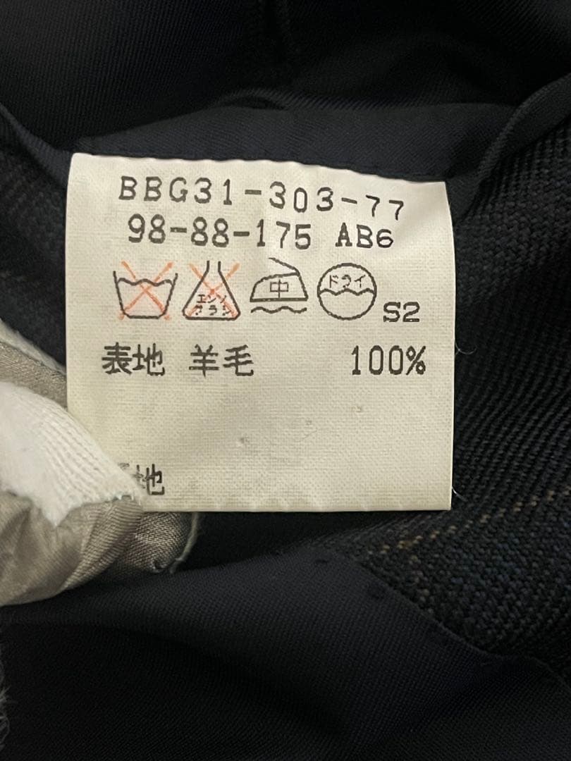 極美品 バーバリー ダブル 紺ブレ 6ボタン 金ボタン ＸL相当 イギリス製