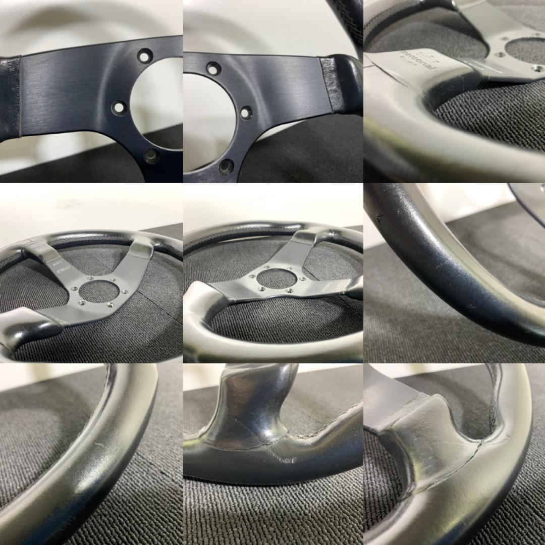 パーソナル フィッティパルディ モデル 本革ステアリング 35パイ 当時物 希少