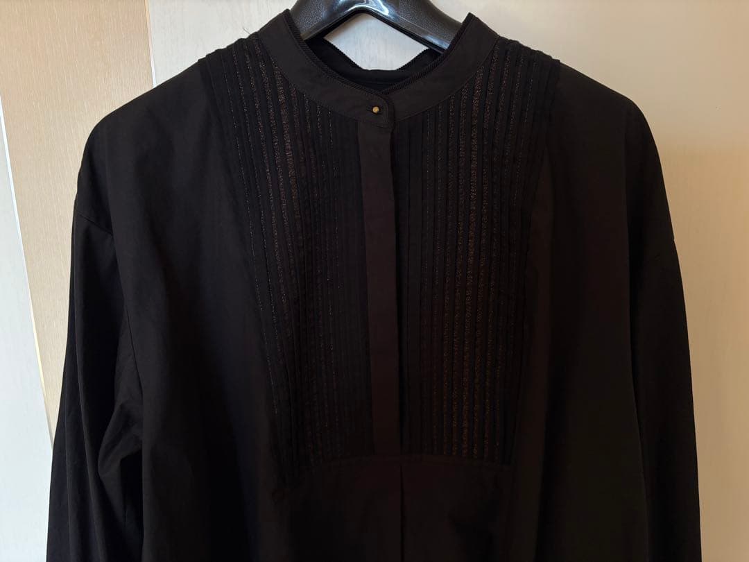 トゥモローランド ブラックコンビネーション シャツ