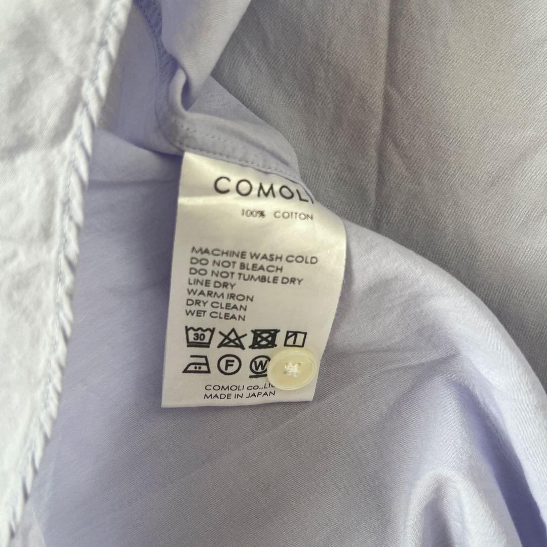 comoli コモリ 23ss コモリシャツ sax size1