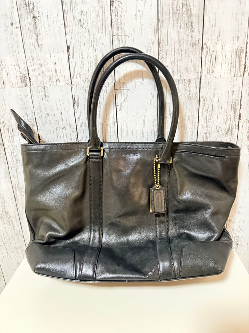 coach トートバッグ　ブラック　オールドコーチ
